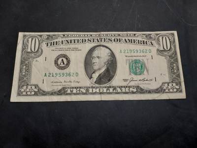 博彦收藏   11月24日 8点 钱币专场 - 美国 10元 流通品