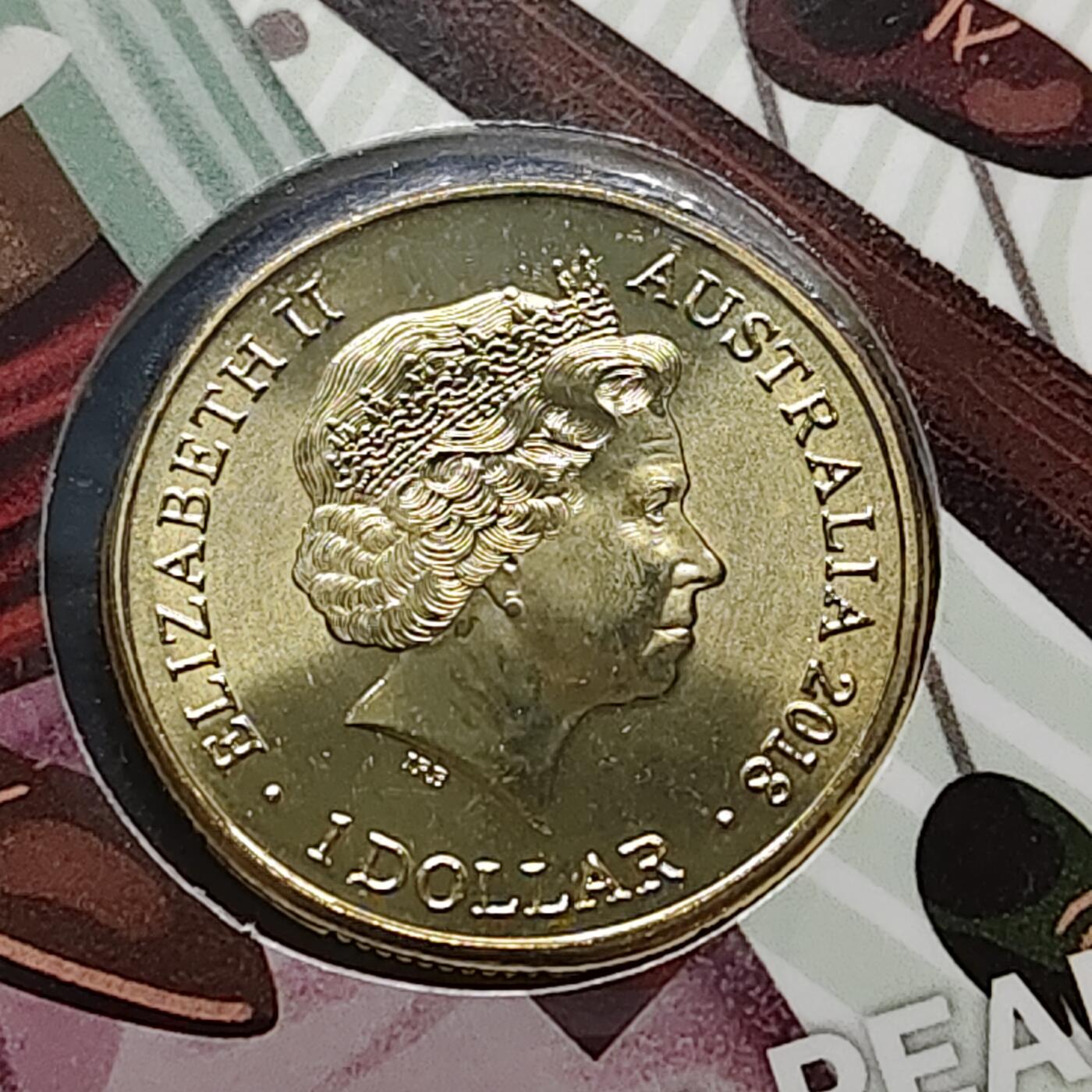 【全场包邮】纯粹捡漏拍480场（免费代拍第17场） 澳大利亚2018年1元历史上的澳大利亚流放犯时代（1788-1868年）官方卡装纪念币