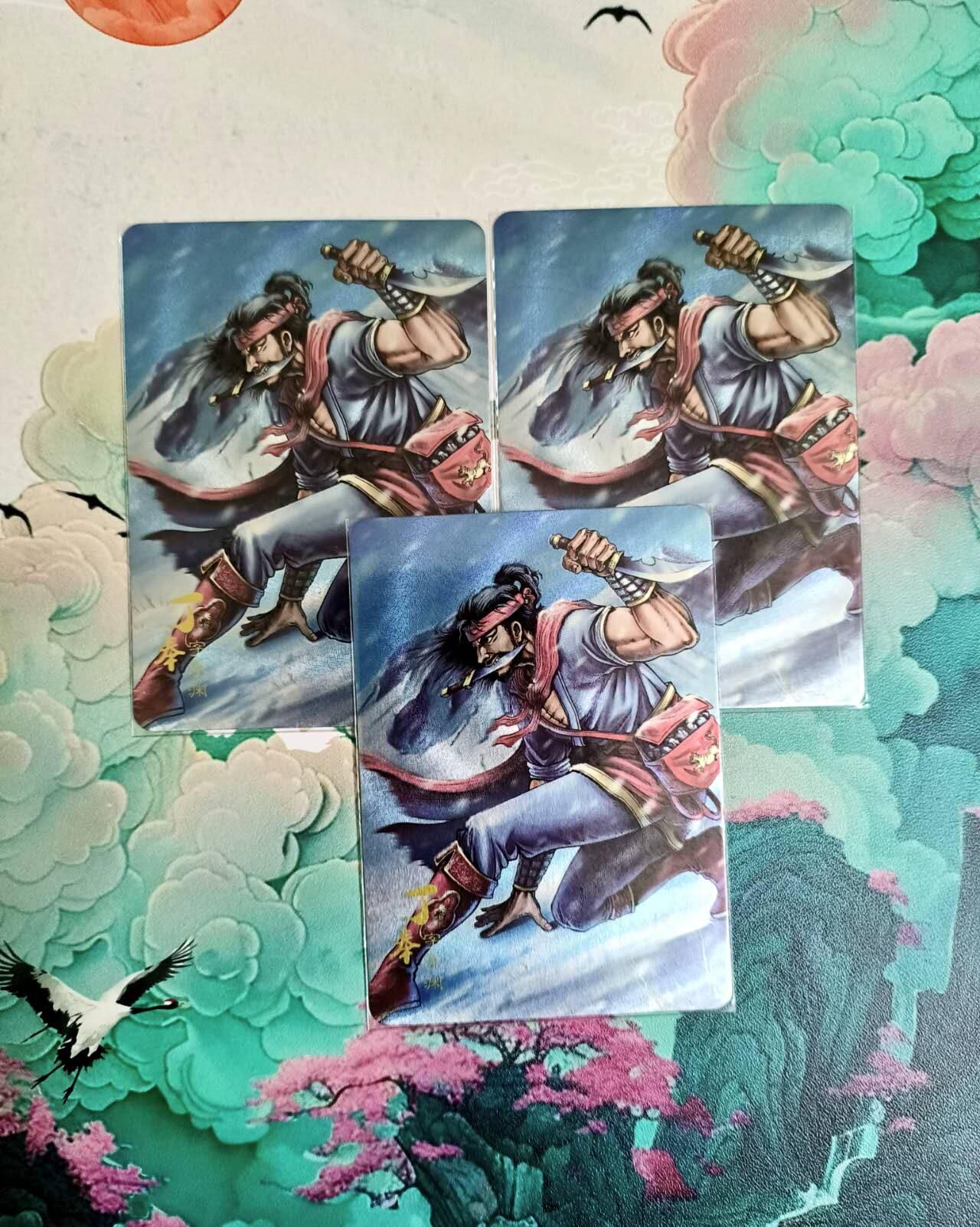 龙虎卡牌六四场 （无佣金，周六结拍，欢迎送拍） 粗闪3张 龙耀三国国际版 吴势力 丁奉3宫