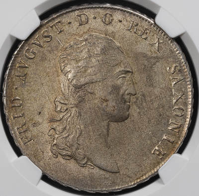 修遠堂世界钱币第九十四期 - NGC MS63 1808年萨克森1泰勒大银币