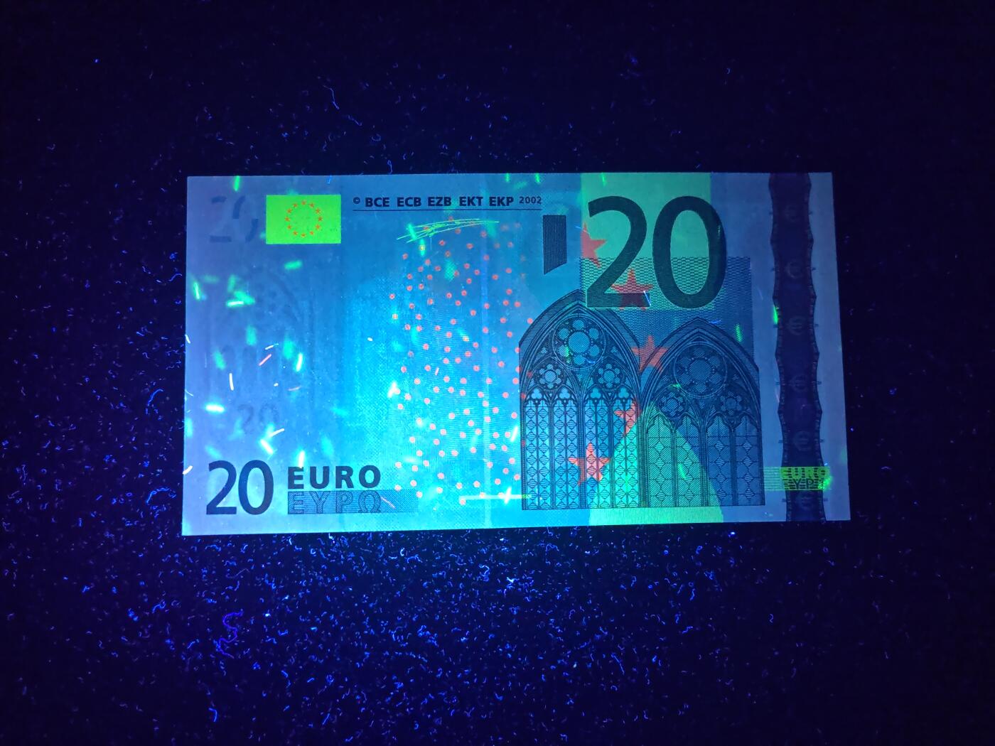 欧盟纸币 一签 2002版 20欧元 S冠 意大利版 全新UNC