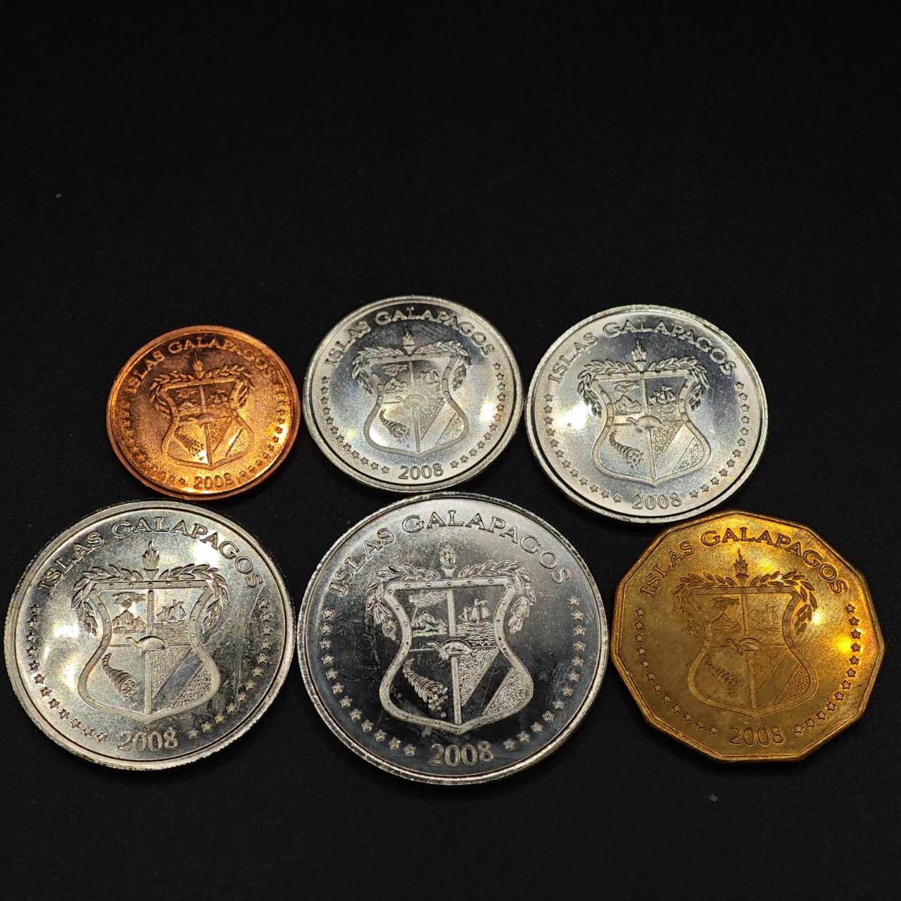 【淘币小摊】实时拍第八百零三拍   散币套币场   满百包邮可预留二周 每周一统一发货   加拉帕戈斯群岛2008年动物6枚套