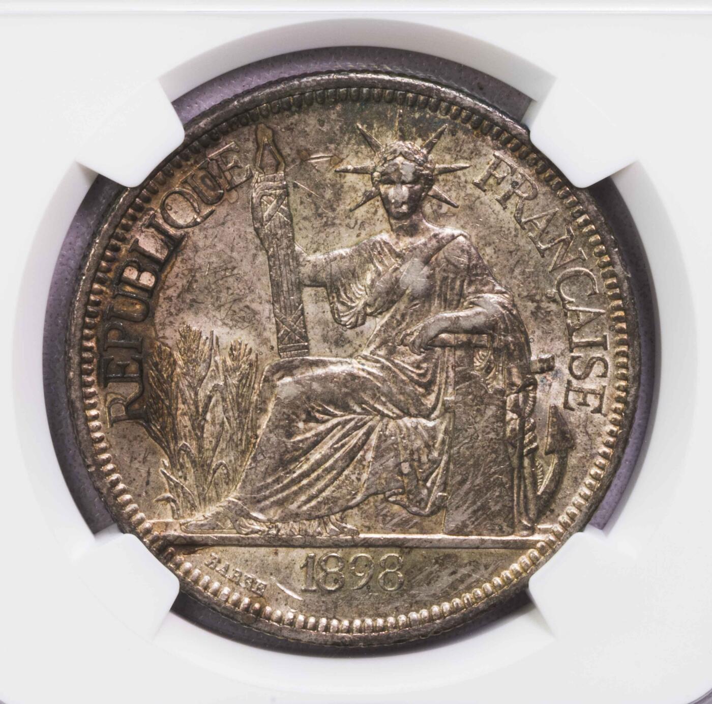 NGC-AU58 1898印支坐洋早期年份