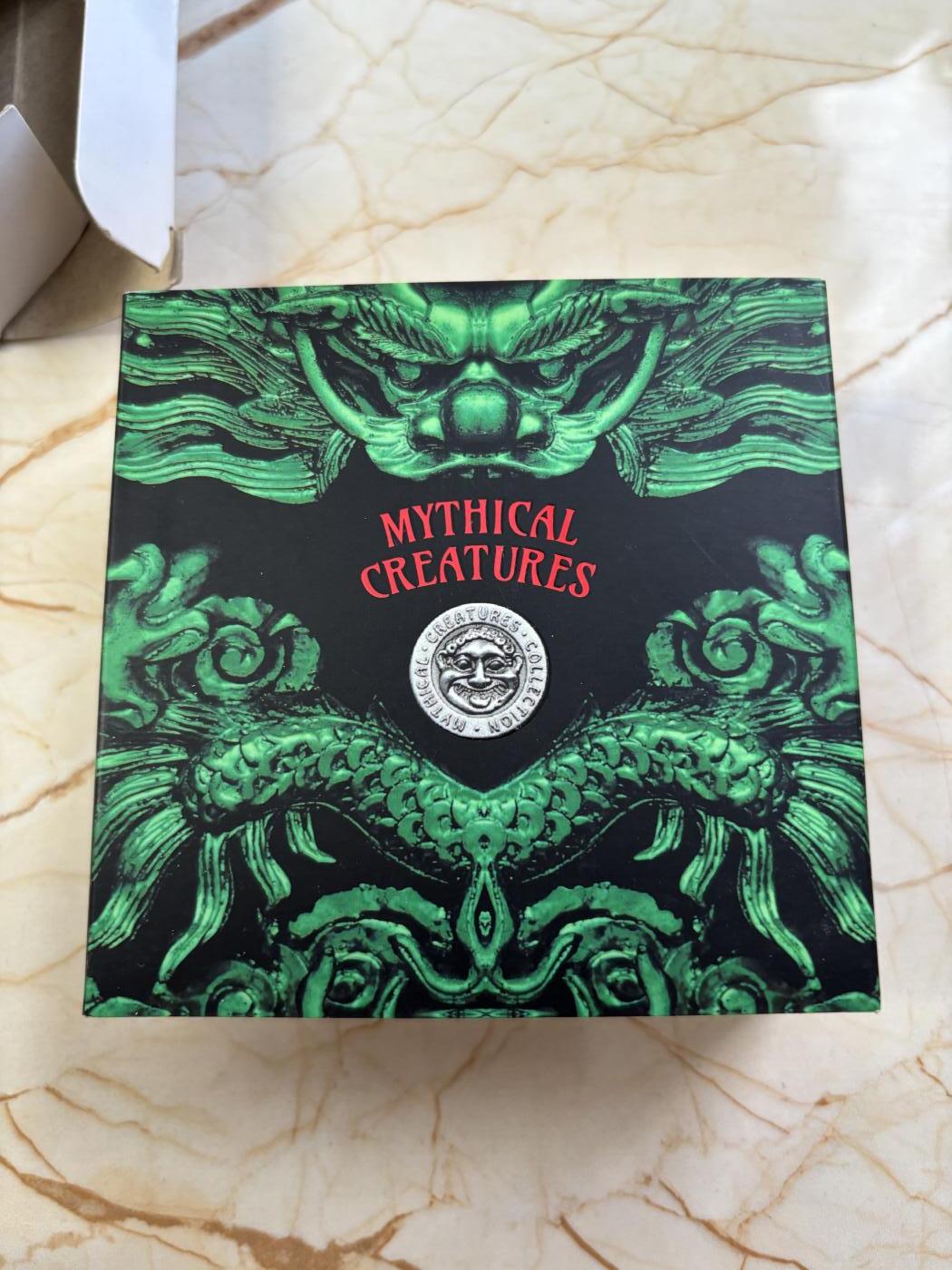 第182期拍卖 帕劳2019年神秘生物神龙2盎司仿古纪念银币，999银，发行500枚