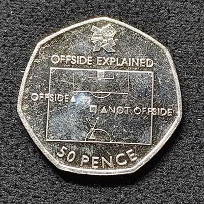 【全场包邮】纯粹捡漏拍480场（免费代拍第17场） - 英国2011年50便士伦敦奥运会足球纪念币