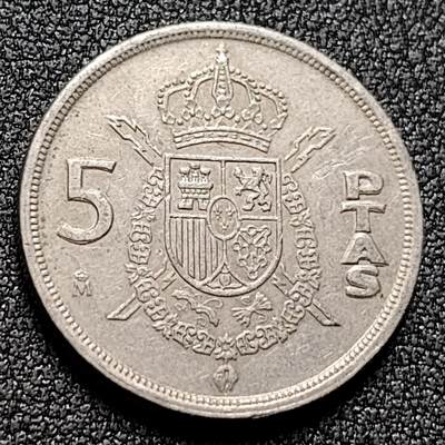 泉币菌-第134场-精品福利场 - 西班牙5比塞塔1984年 直径23mm 