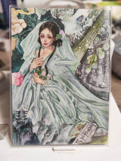 阳大大卡牌拍卖第84期（持续收拍品，周六晚上九点截拍，进群福利早知道） - 【手绘卡】画师可期 蔡文姬 手绘卡