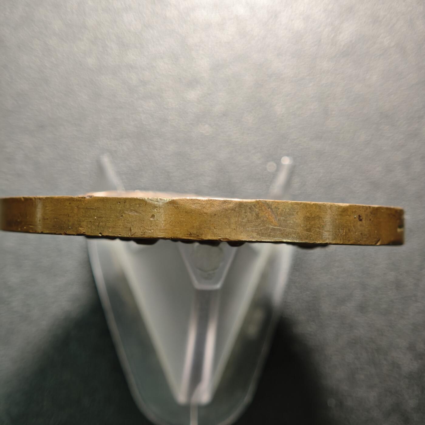 【德藏】世界币章拍卖第154期（拍品征集中~欢迎藏友联系） 1869年(刻字) 法国拿破仑三世农业协会奖章纪念大铜章 蜜蜂边铭 直径约：68.2mm；重约：155.3g 高浮雕立体感极强