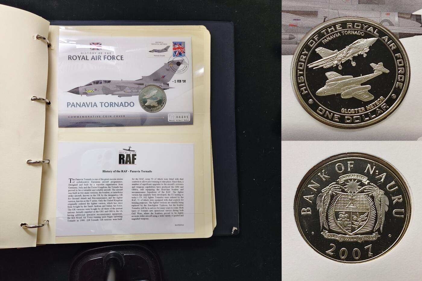 【全场包邮】纯粹捡漏拍479场（免费代拍第16场） 【邮币封】英系各国2007-2008年英国皇家空军历史系列邮币封活页册18页