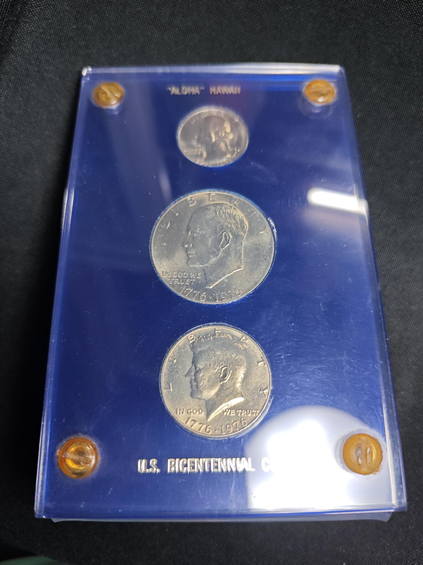 KK钱币收藏小铺 （套币 好品/批量散币 银币）专场  2月预留时间 周末发货  美国建国200周年套币 摆件