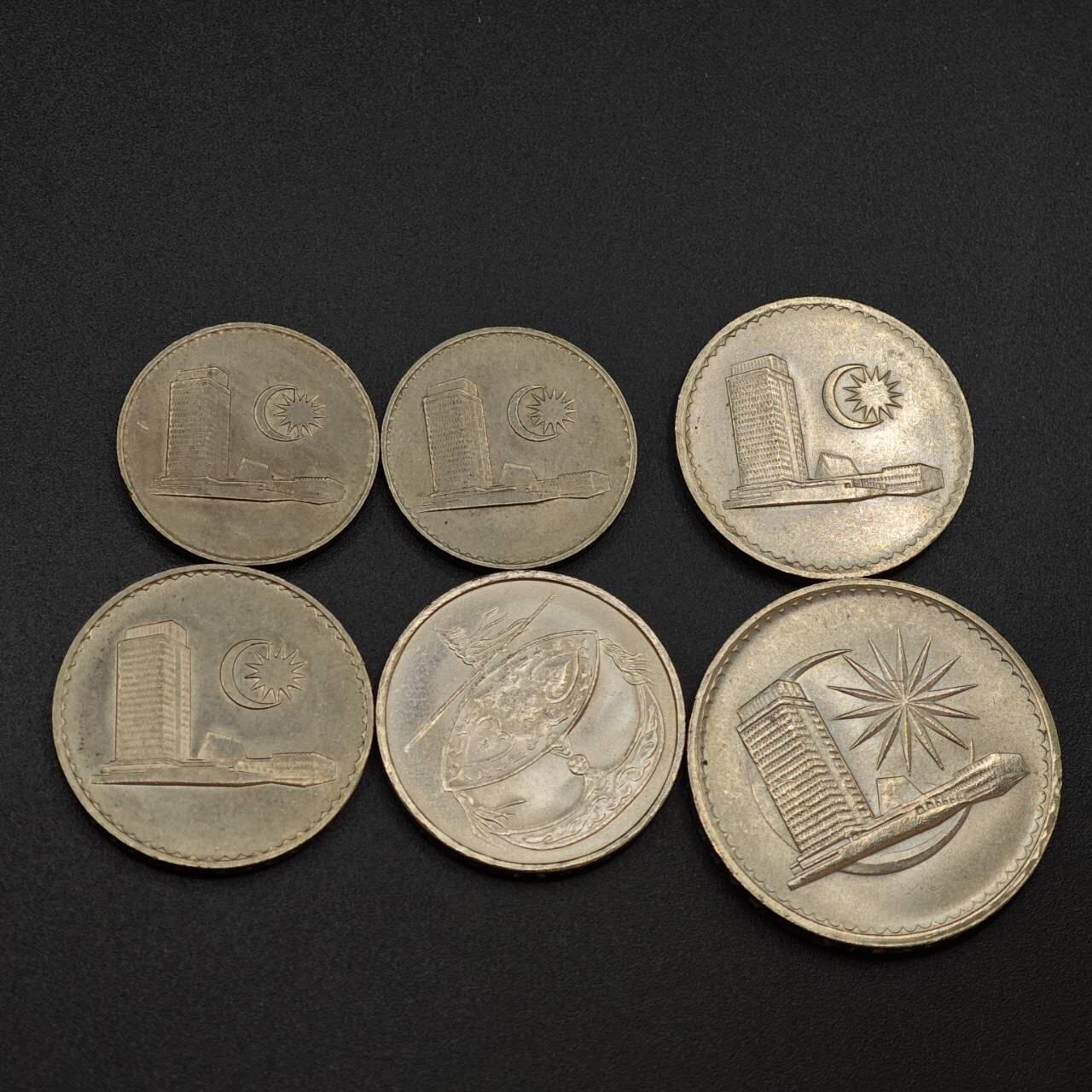 【淘币小摊】实时拍第八百零三拍   散币套币场   满百包邮可预留二周 每周一统一发货   马来西亚6枚