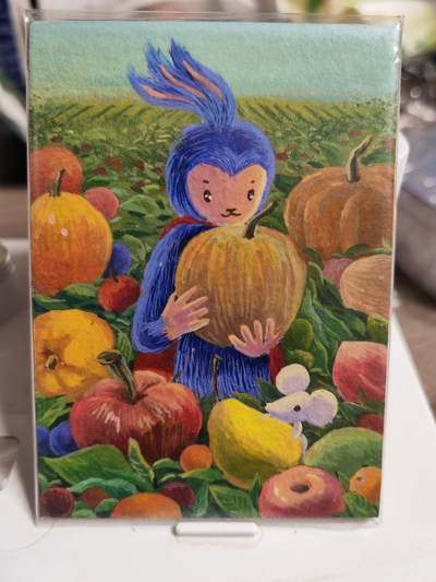 阳大大卡牌拍卖第84期（持续收拍品，周六晚上九点截拍，进群福利早知道） - 【手绘卡】画师zengliheng 丰收 手绘卡