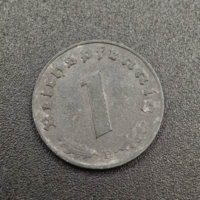 【淘币小摊】实时拍第八百零三拍   散币套币场   满百包邮可预留二周 每周一统一发货   - 德国1944年1芬妮锌币