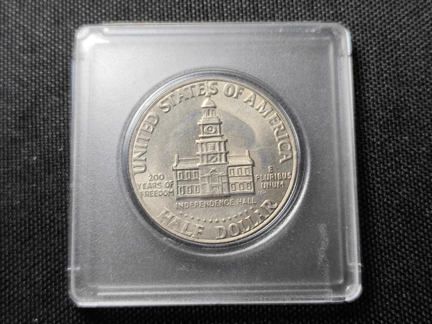 KK钱币收藏小铺 （套币 好品/批量散币 银币）专场  2月预留时间 周末发货  美国建国200周年50分 纪念币 好品