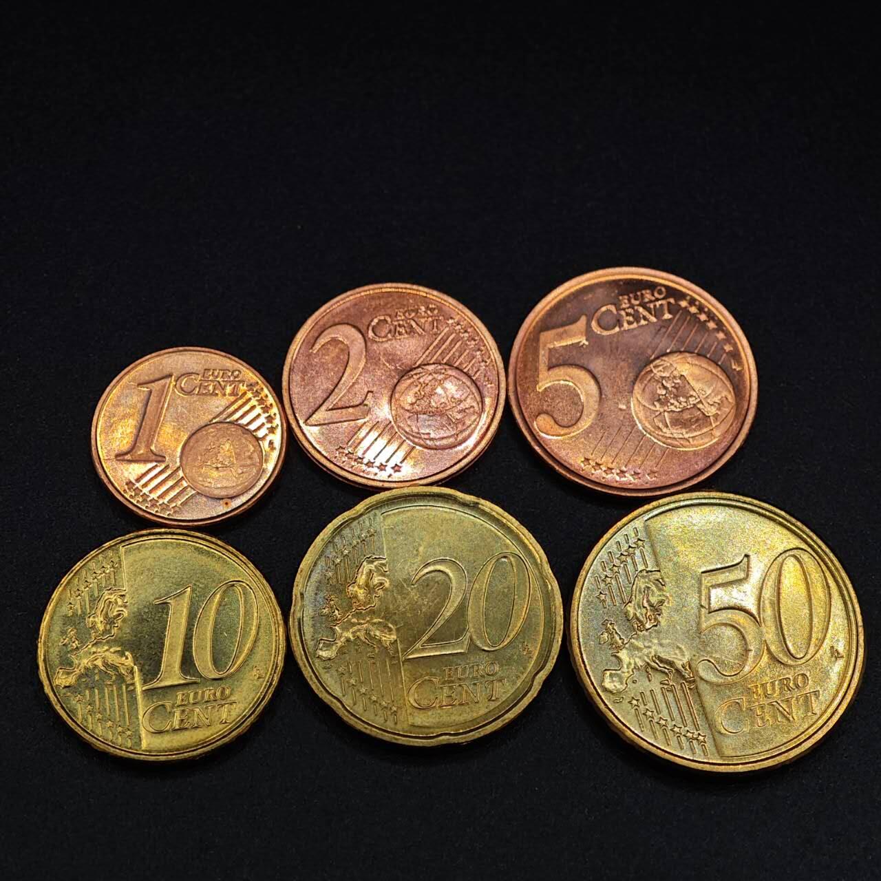 【淘币小摊】实时拍第八百零三拍   散币套币场   满百包邮可预留二周 每周一统一发货   塞浦路斯2008年6枚欧元版