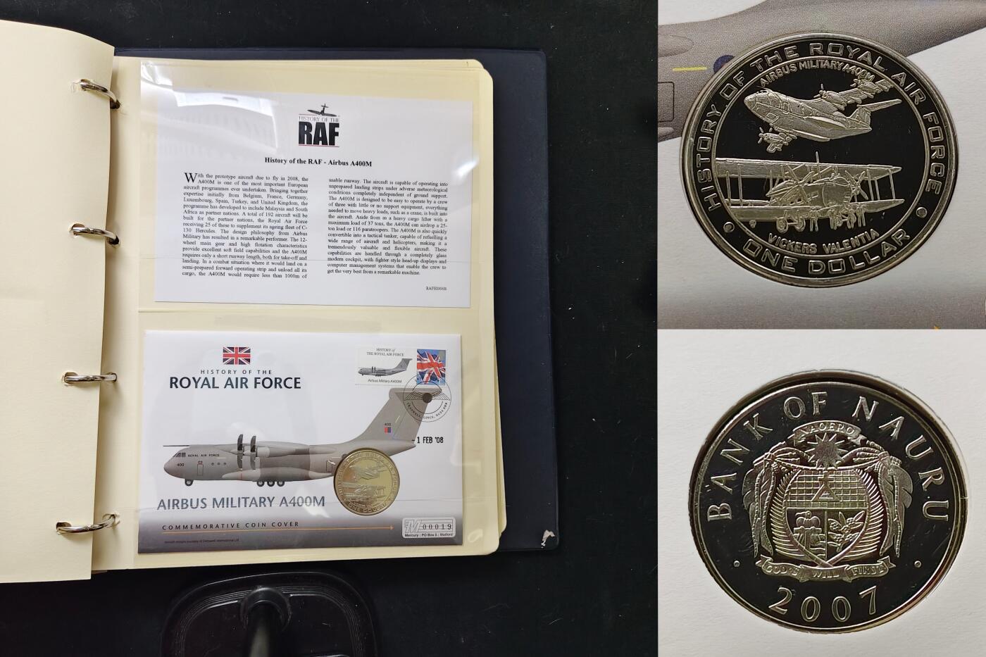 【全场包邮】纯粹捡漏拍479场（免费代拍第16场） 【邮币封】英系各国2007-2008年英国皇家空军历史系列邮币封活页册18页