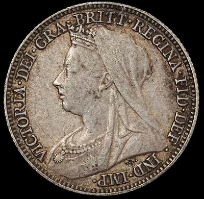 修遠堂世界钱币第九十四期 - 1897年英国6便士银币