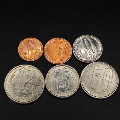 【淘币小摊】实时拍第八百零三拍   散币套币场   满百包邮可预留二周 每周一统一发货   - 委内瑞拉2007年6枚