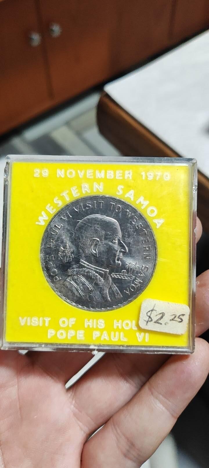 图南收藏 萨摩亚教皇纪念币