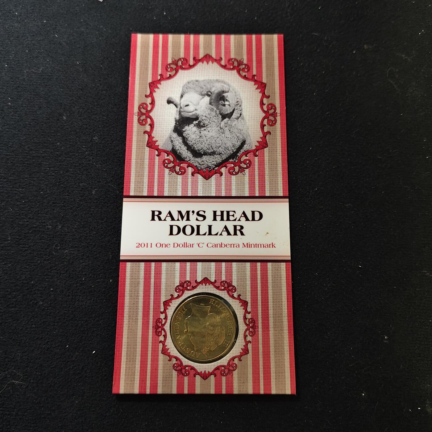 【全场包邮】纯粹捡漏拍480场（免费代拍第17场） 澳大利亚2011年1元复刻绵羊1先令图案（1938-1963年期间发行）官方卡装纪念币