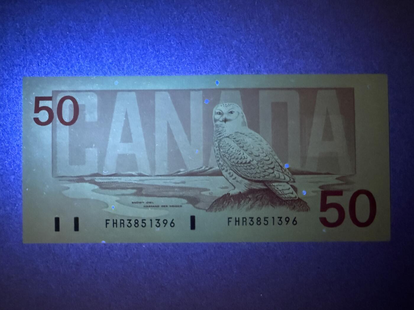 《艾美收藏》第221期-11.23周日黄金场精品荟萃 加拿大50元 AU 鸟版 中间一道不明显暗折 无47