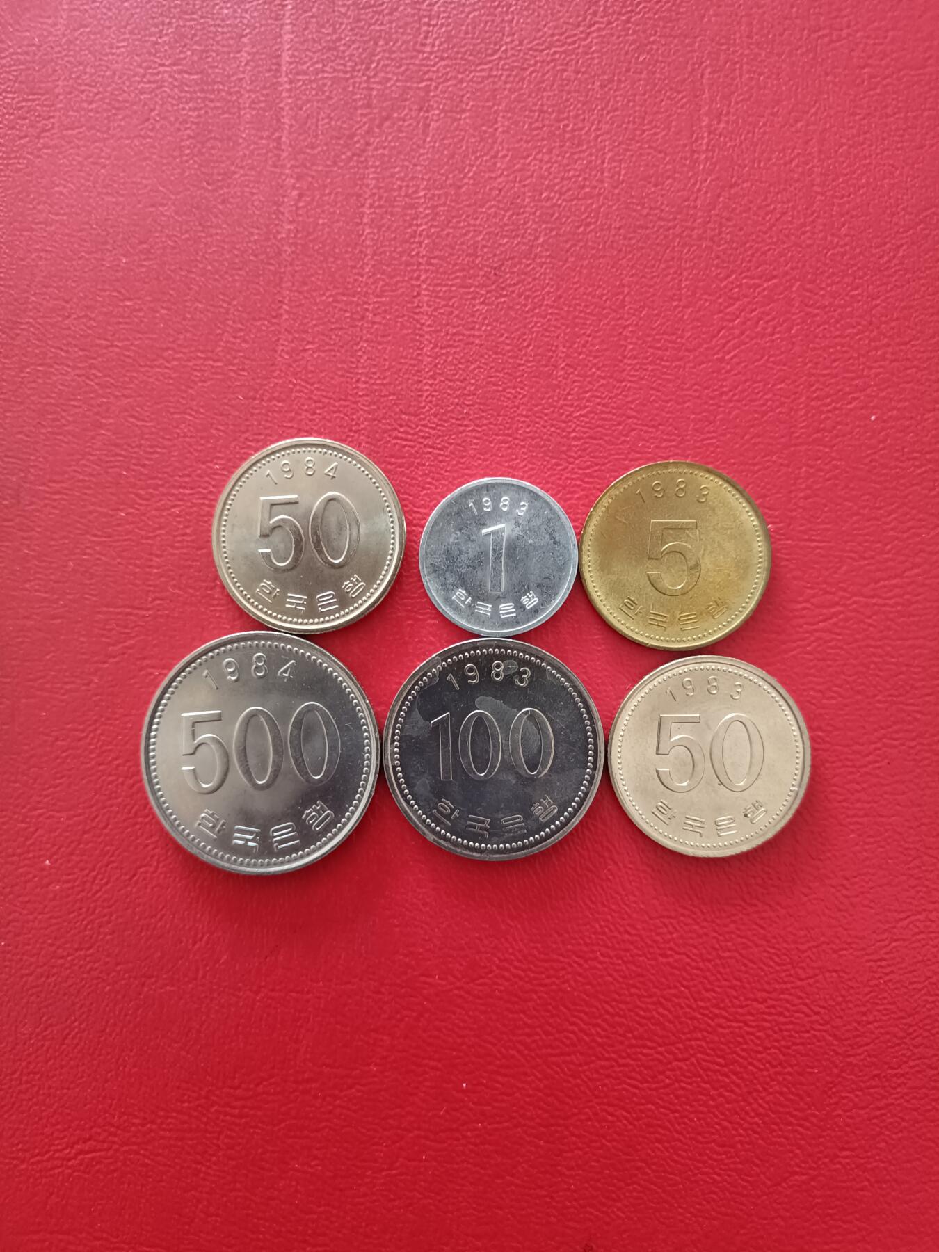 【云涧收藏】第八十场 韩国1983/84年6枚