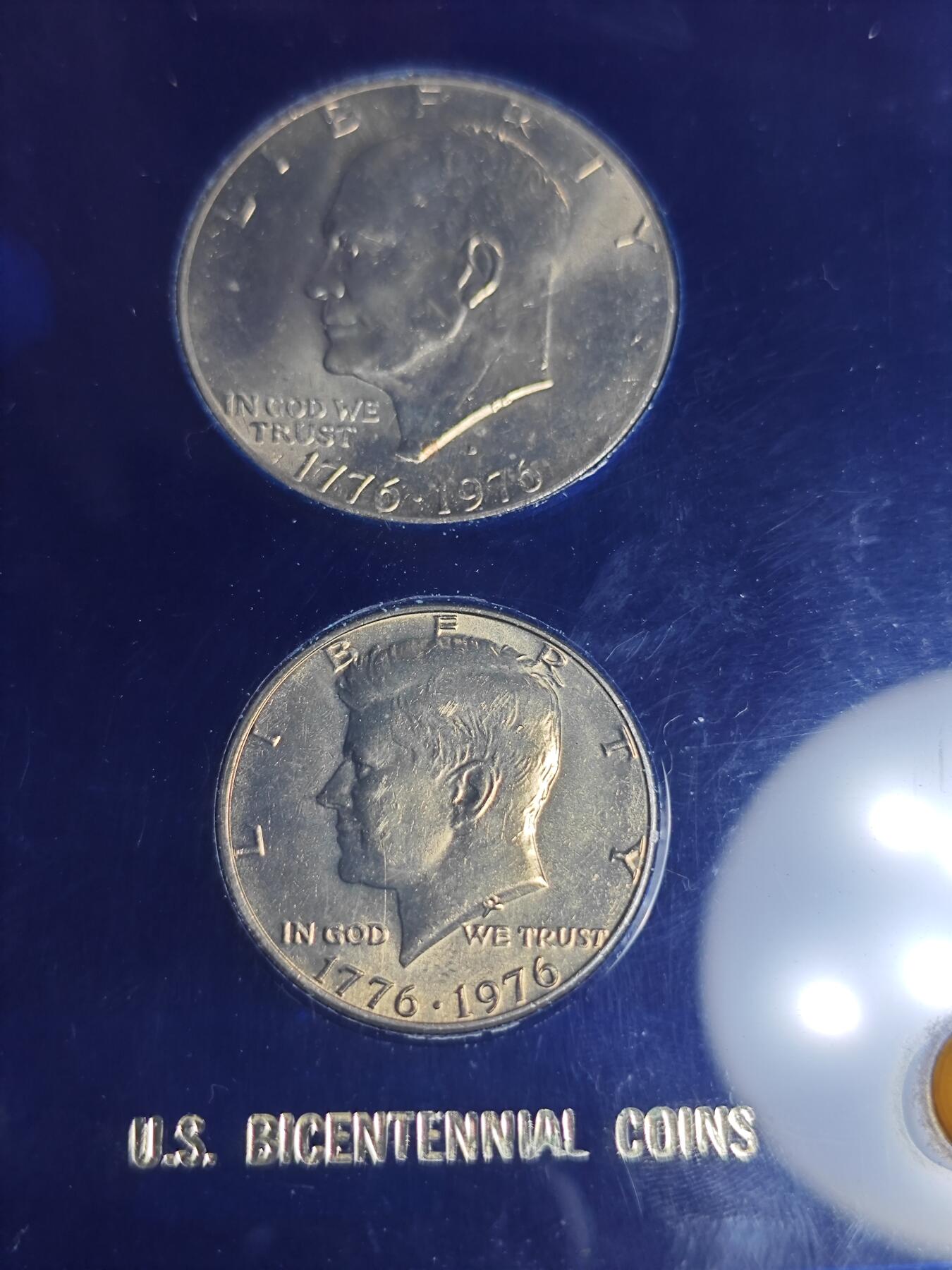 KK钱币收藏小铺 （套币 好品/批量散币 银币）专场  2月预留时间 周末发货  美国建国200周年套币 摆件