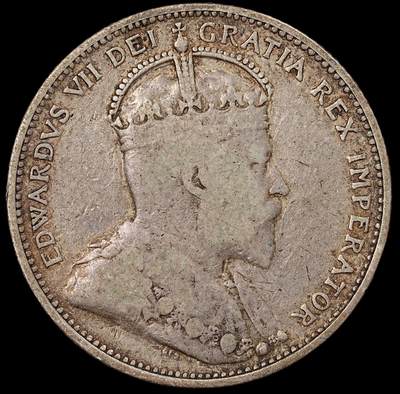 修遠堂世界钱币第九十四期 - 1910年加拿大25分银币