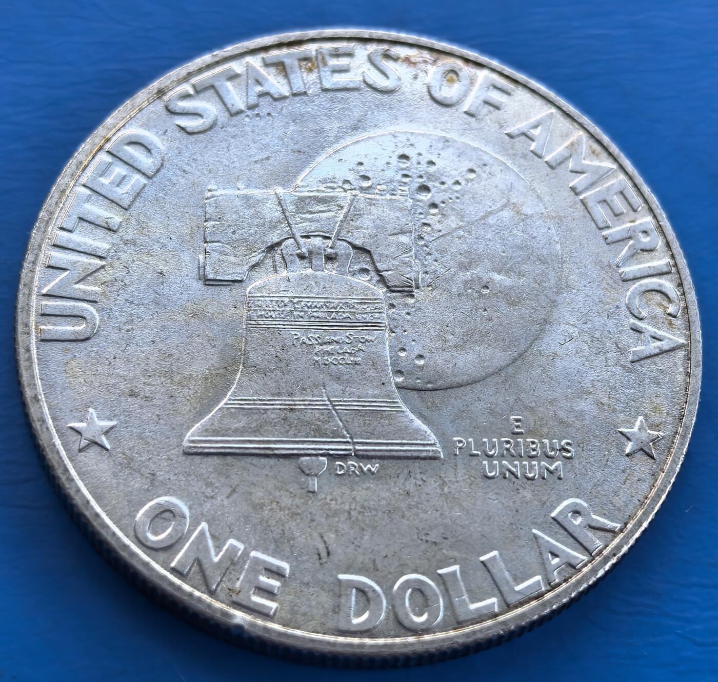 外国优质老铜币银币，未完待续 美国1976年建国200周年1元克朗型大银币