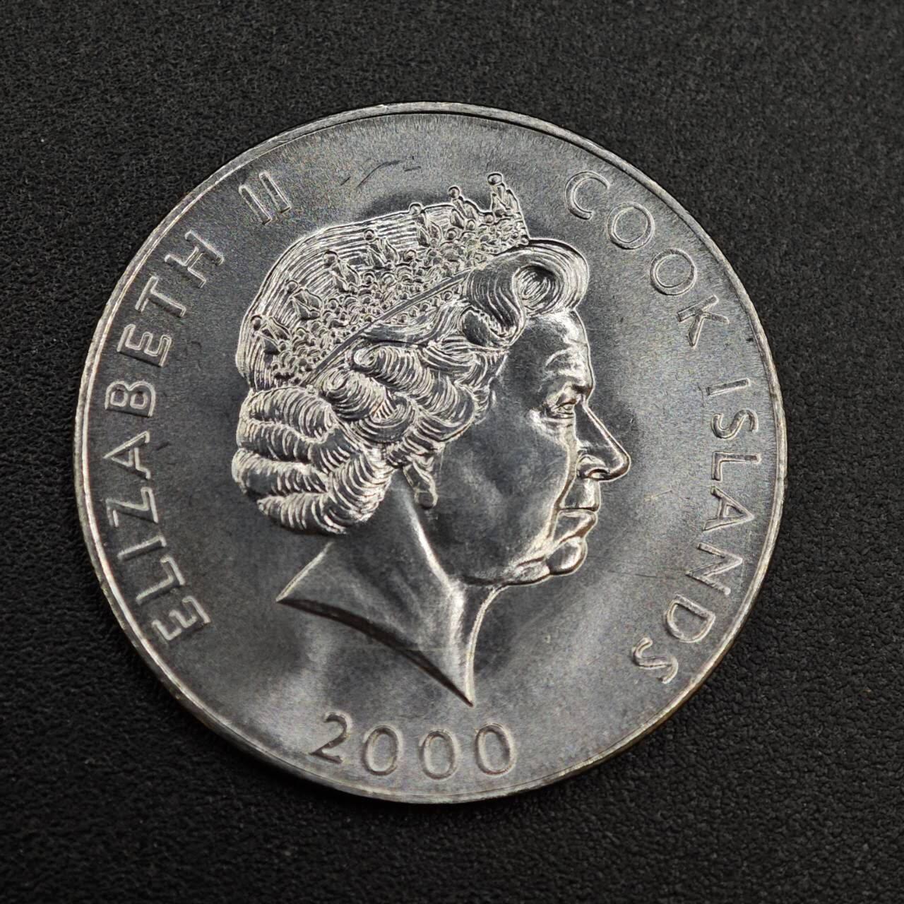 【淘币小摊】实时拍第八百零三拍   散币套币场   满百包邮可预留二周 每周一统一发货   库克群岛2000年5分fao纪念币