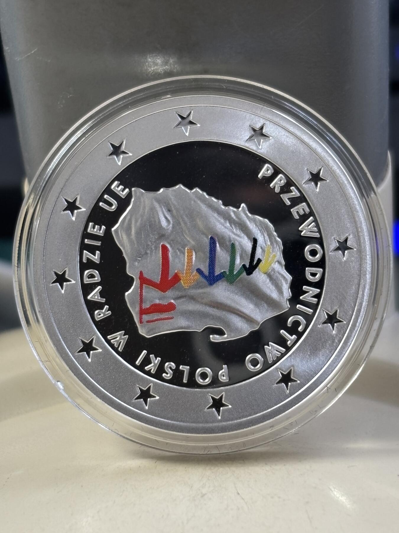 第182期拍卖 波兰2011年担任欧洲联盟理事会轮值主席纪念银币，925银，14.14克，发行50000枚