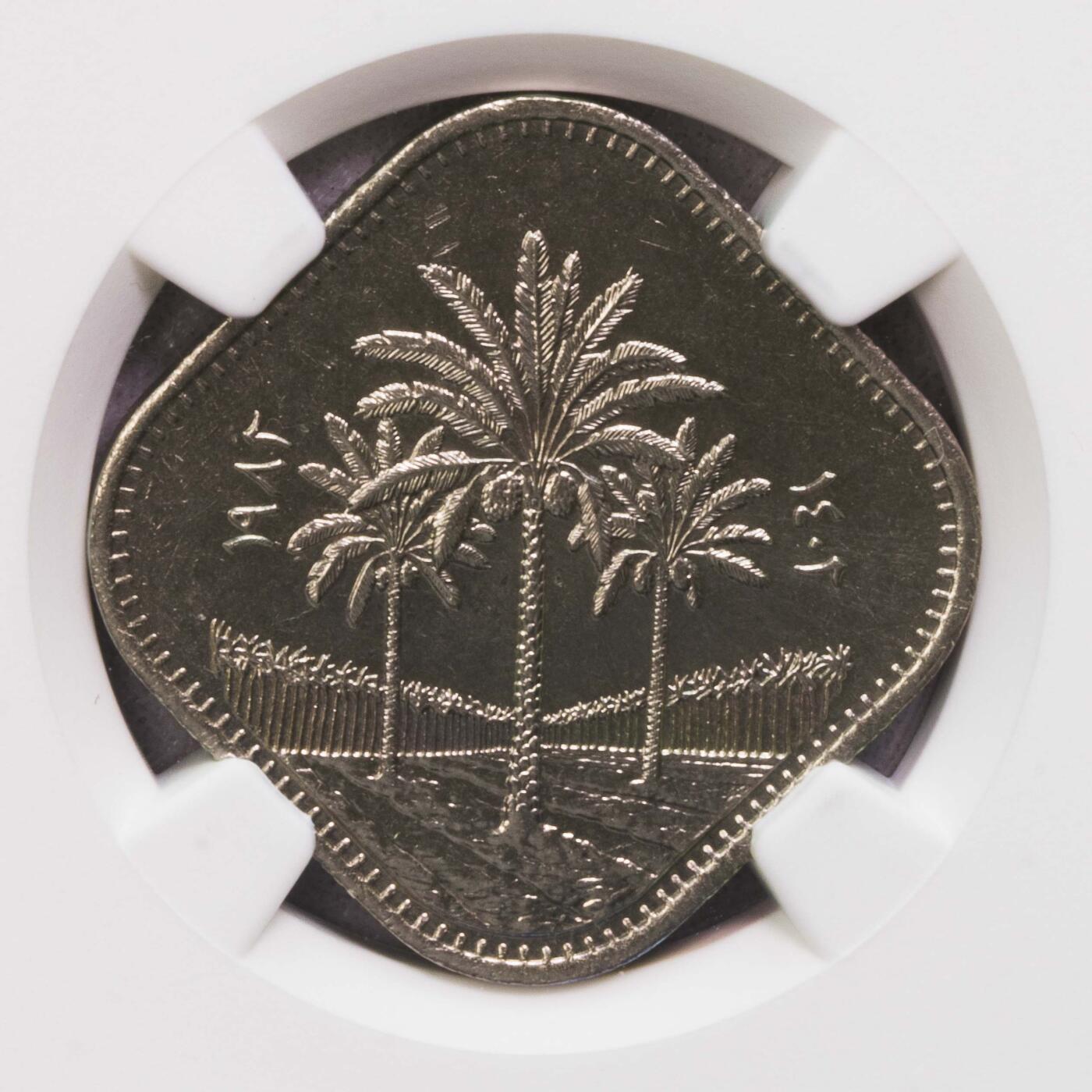 NGC-MS64 1982伊拉克500费尔错版