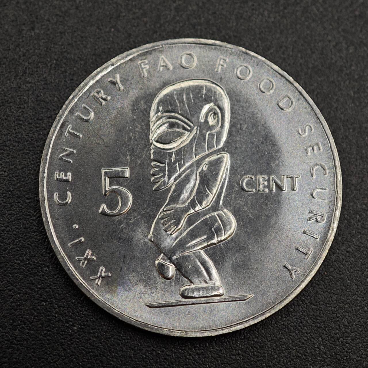 【淘币小摊】实时拍第八百零三拍   散币套币场   满百包邮可预留二周 每周一统一发货   库克群岛2000年5分fao纪念币