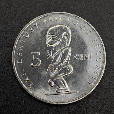 【淘币小摊】实时拍第八百零三拍   散币套币场   满百包邮可预留二周 每周一统一发货   - 库克群岛2000年5分fao纪念币