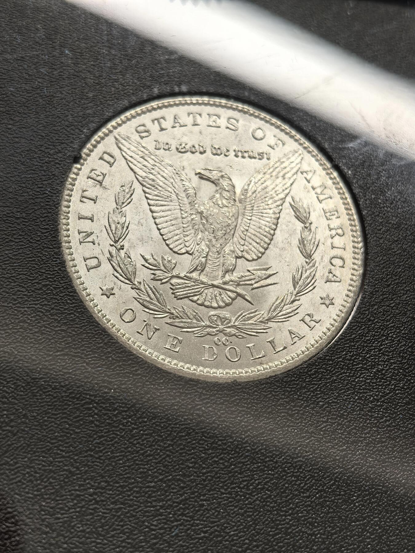 博洋堂藏家专场系列之美国钱币白金之夜专场暨第148期（全场包邮） NGC MS64 美国1884 CC 摩根 卡森厂 GSA大封装 附原盒及证书 高分难得 十字转光