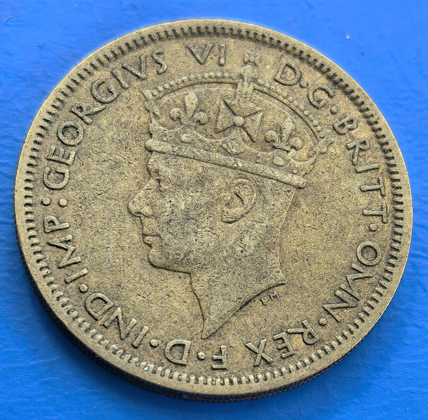 外国优质老铜币银币，未完待续 英属西非1939年1先令