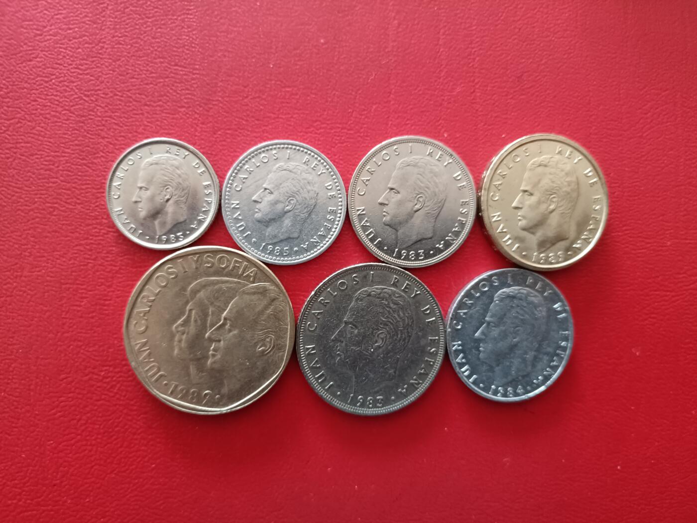 【云涧收藏】第八十场 西班牙卡洛斯80年代7枚