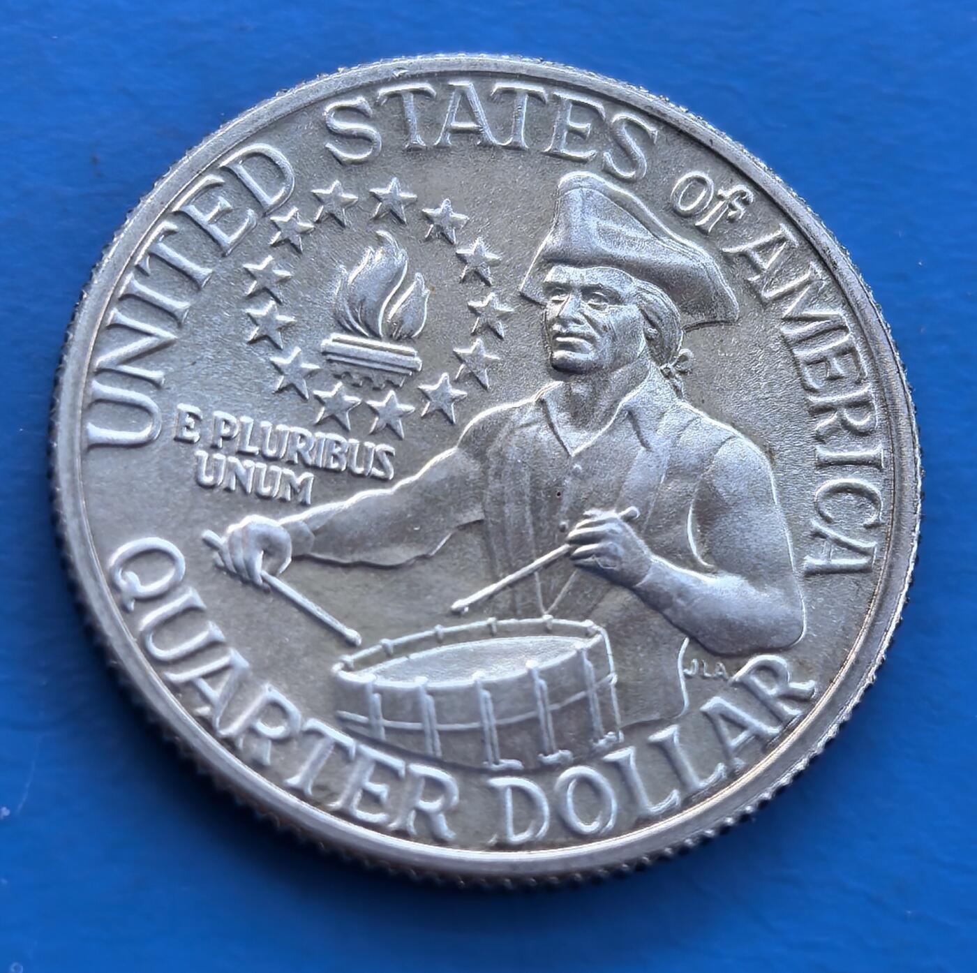 外国优质老铜币银币，未完待续 美国1976年建国200周年25分银币