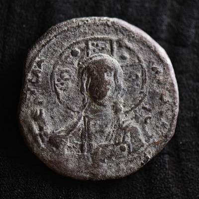 【良泉】第42期【自动场】12月4日晚19.30点开拍！99枚域外古代钱币专场  - 【藏家出品A】公元1028-1034年【拜占庭】罗曼努斯三世，B类无名富力大铜币，10.4克