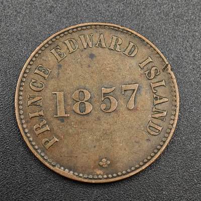 【淘币小摊】实时拍第八百零三拍   散币套币场   满百包邮可预留二周 每周一统一发货   - 爱德华王子岛1857年自治政府自由贸易一分铜币代币