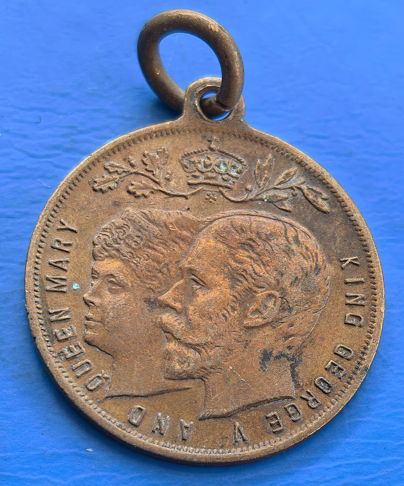 外国优质老铜币银币，未完待续 乔治五世1911年登基纪念章