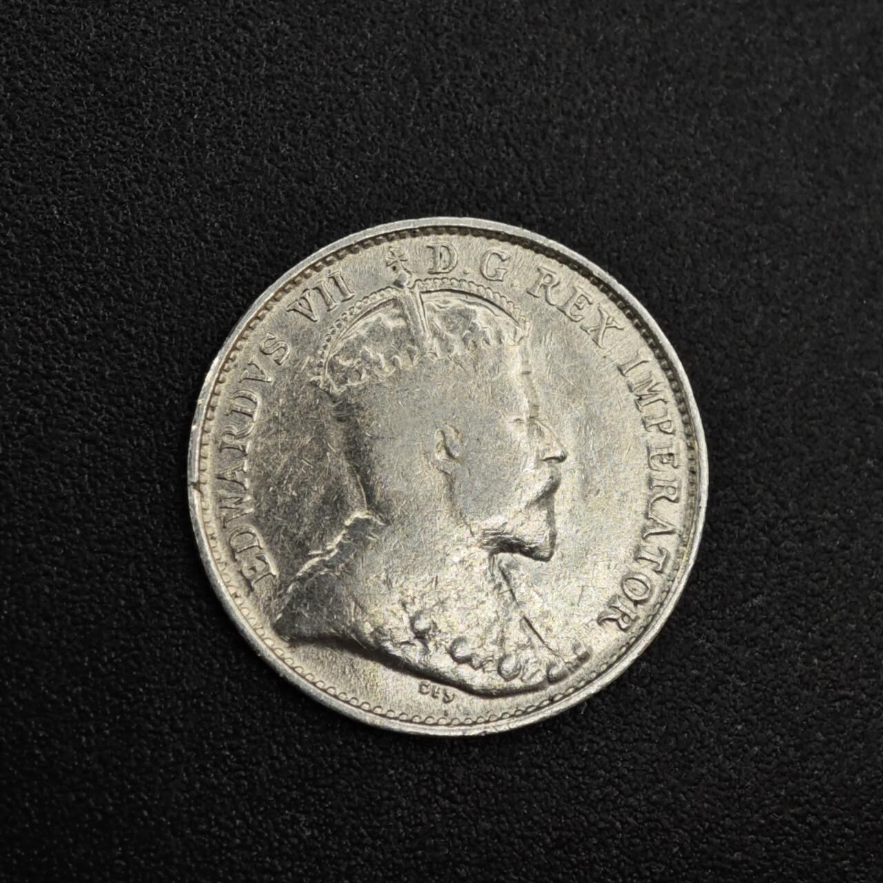 【淘币小摊】实时拍第八百零三拍   散币套币场   满百包邮可预留二周 每周一统一发货   加拿大1903年爱德华七世5分银币