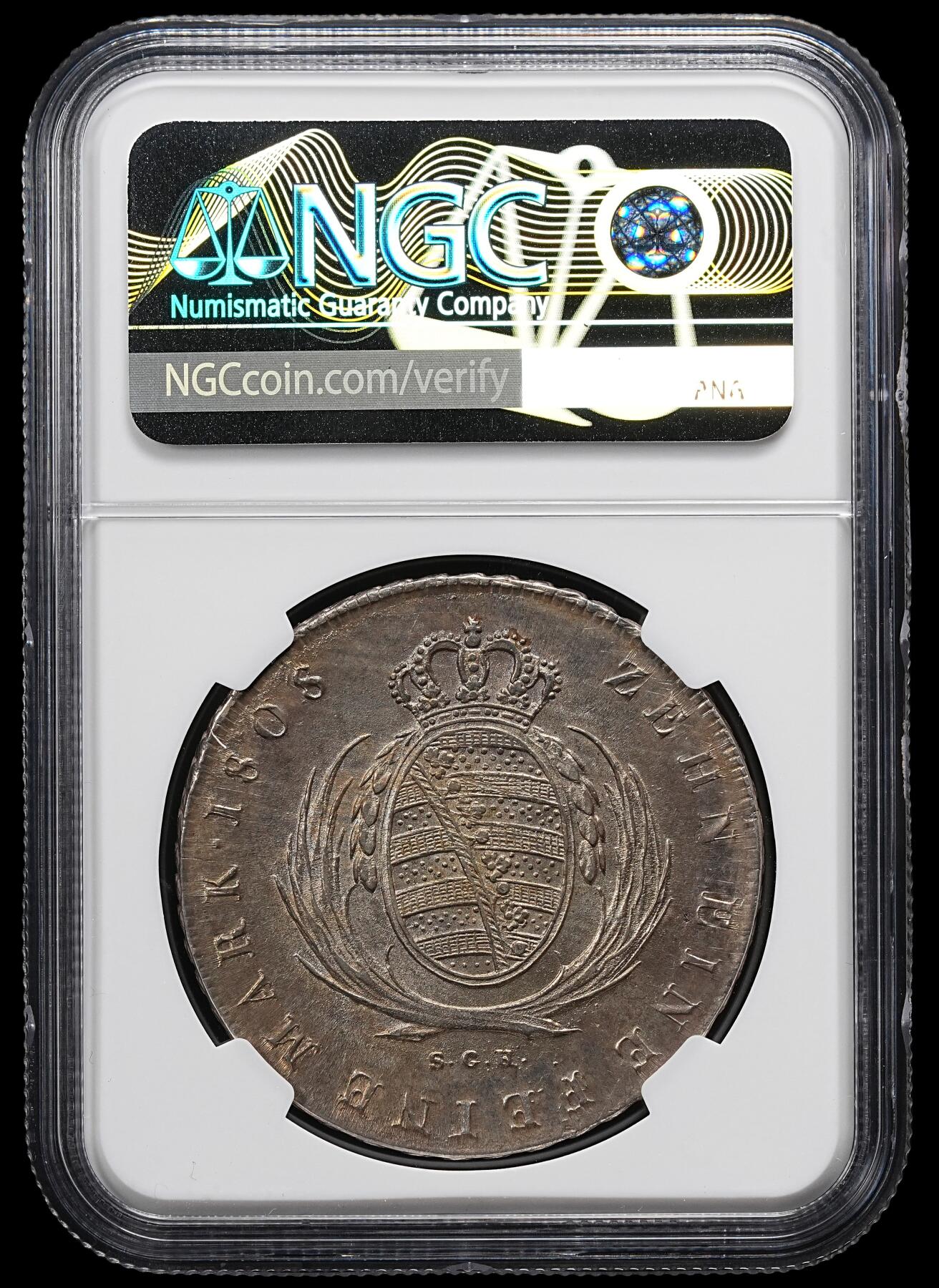 修遠堂世界钱币第九十四期 NGC MS63 1808年萨克森1泰勒大银币