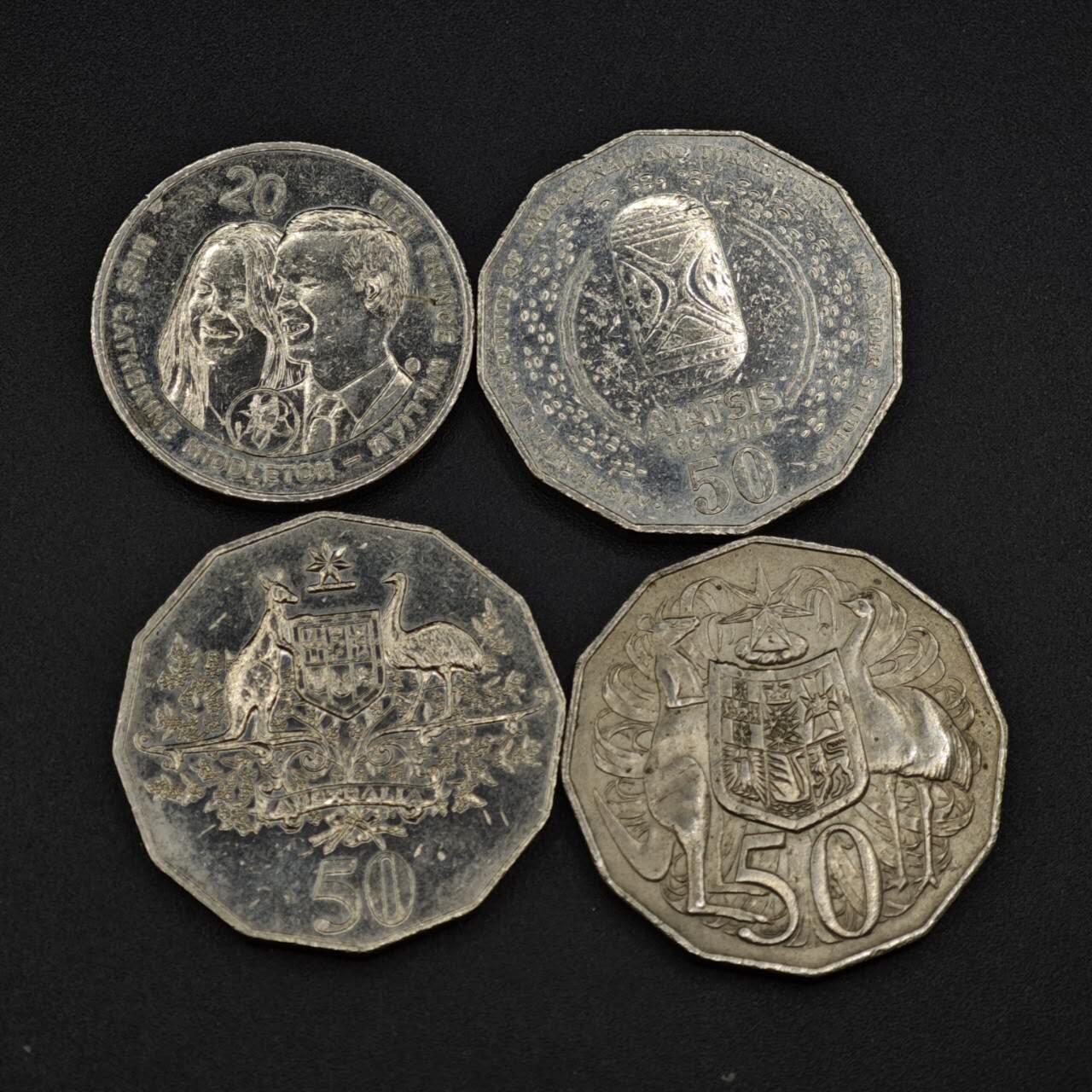 【淘币小摊】实时拍第八百零三拍   散币套币场   满百包邮可预留二周 每周一统一发货   澳大利亚4枚含3枚纪念币