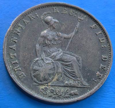 外国优质老铜币银币，未完待续 - 英国1855年半便士大铜币