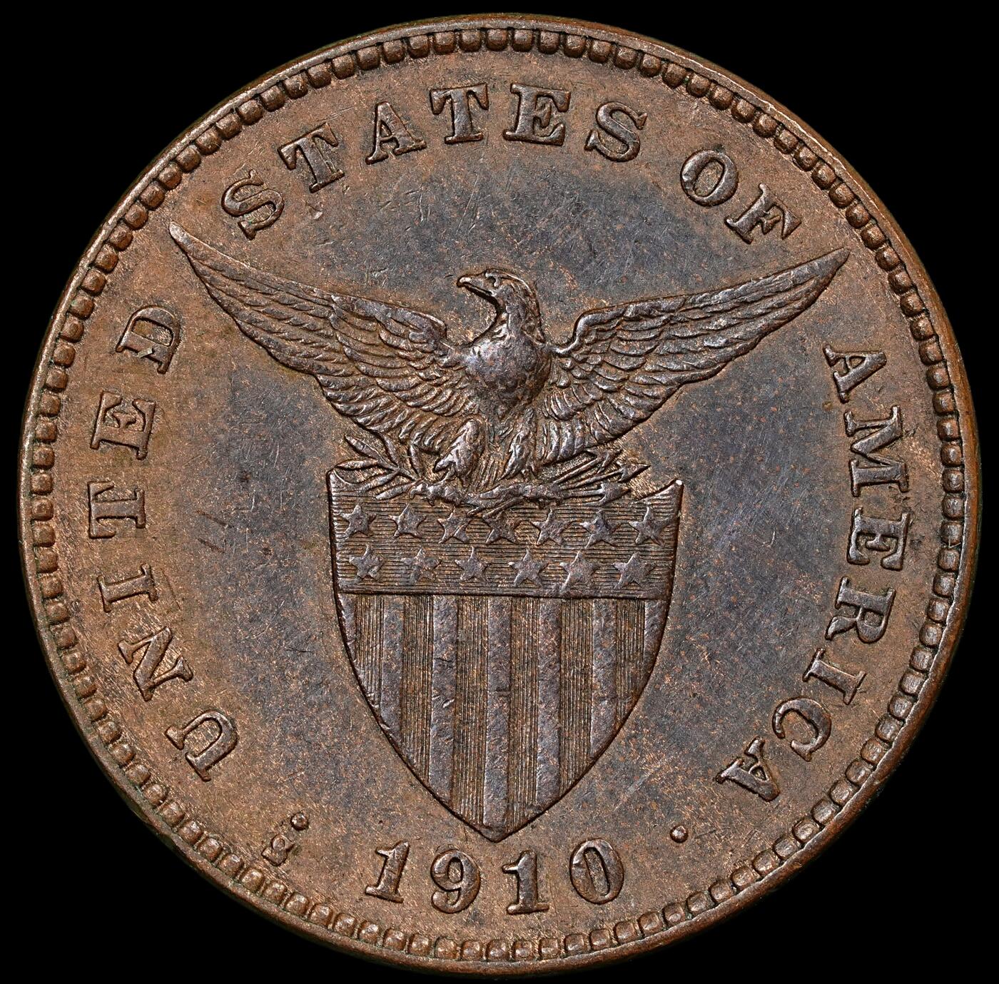 修遠堂世界钱币第九十四期 1910年美属菲律宾1分铜币