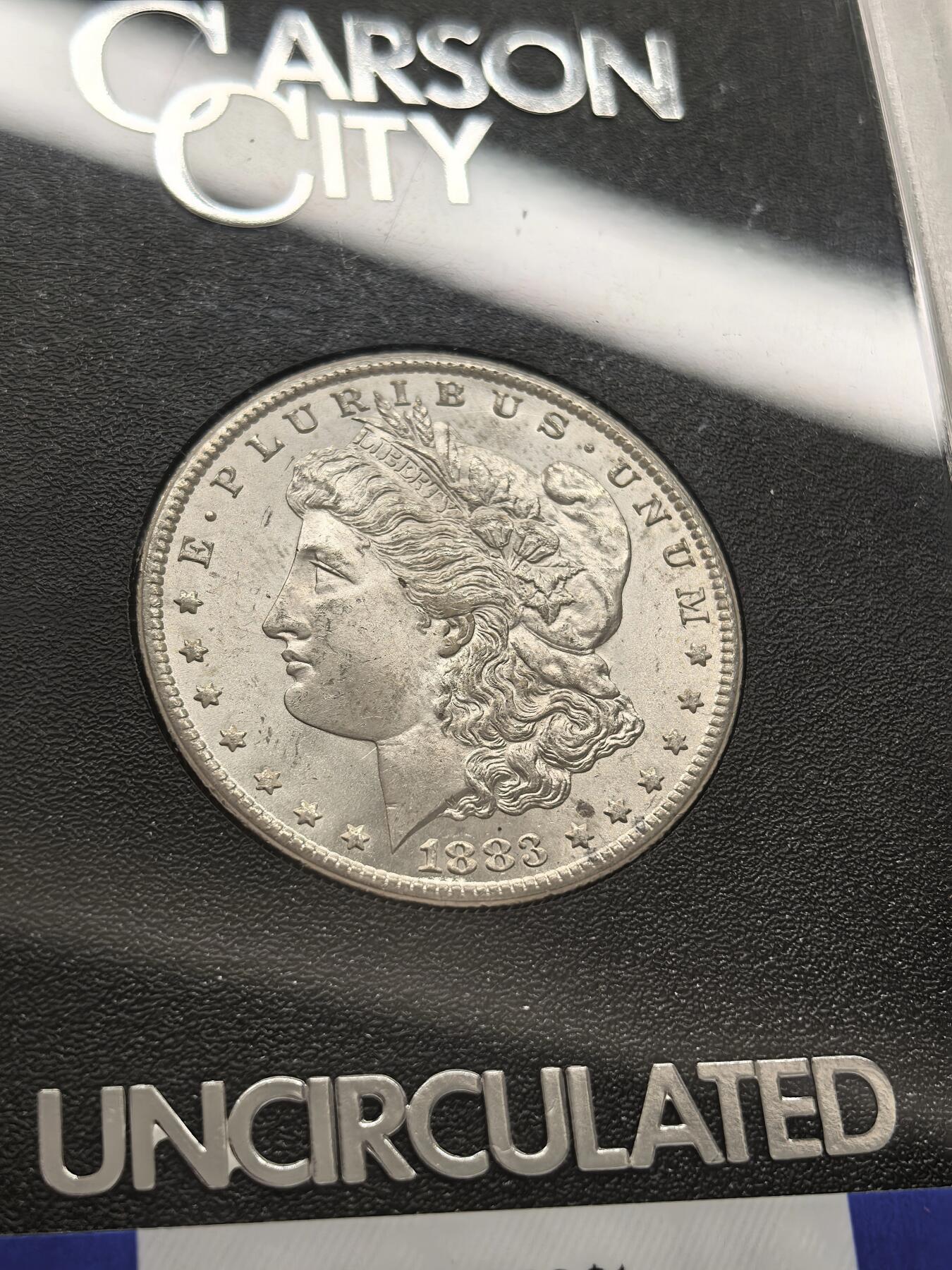 博洋堂藏家专场系列之美国钱币白金之夜专场暨第148期（全场包邮） NGC MS64 美国1883 CC 摩根 卡森厂 GSA大封装 高分难得 十字转光