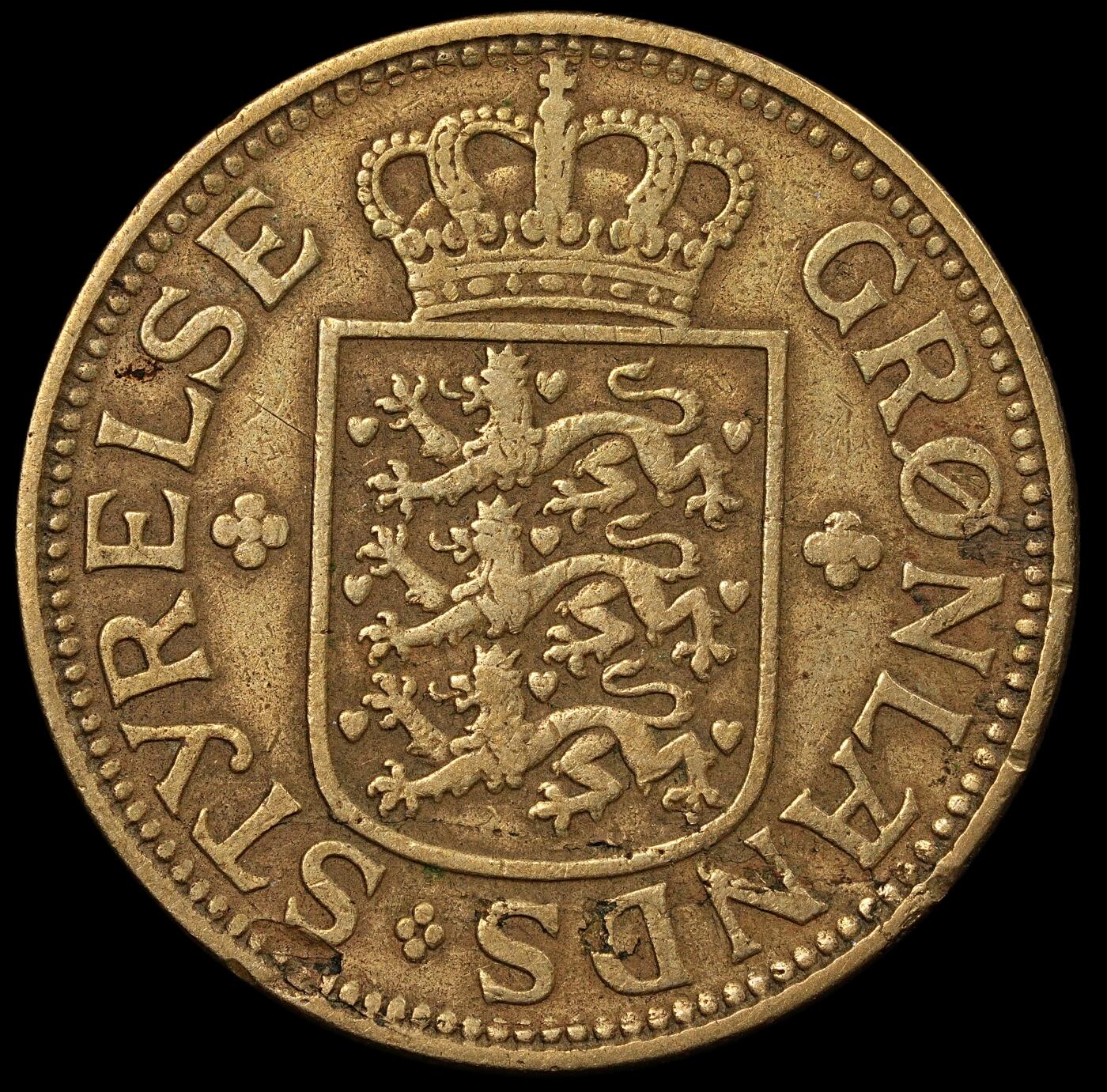 修遠堂世界钱币第九十四期 1926年格陵兰1克朗