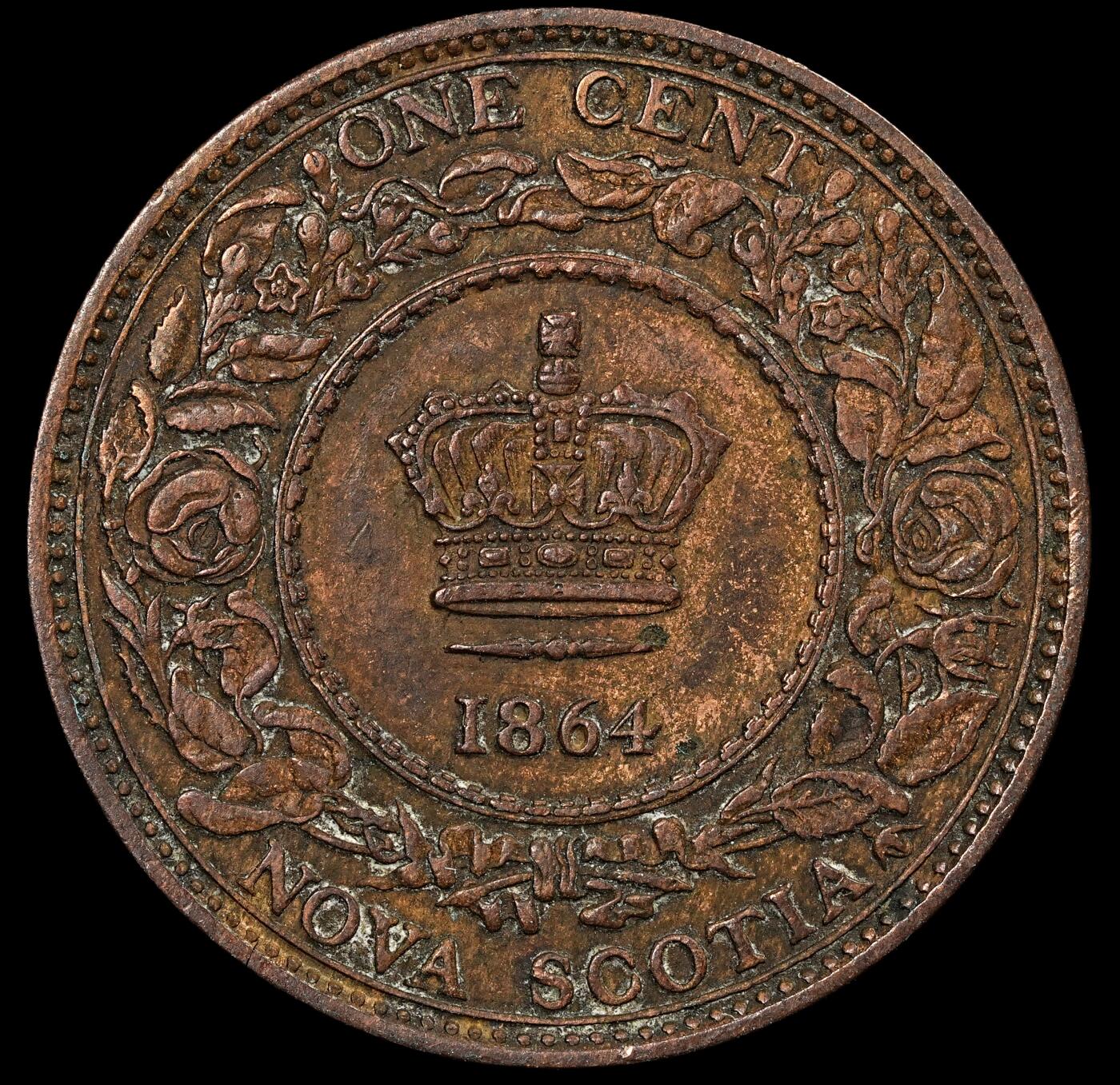 修遠堂世界钱币第九十四期 1864年加拿大-新斯科舍1分铜币