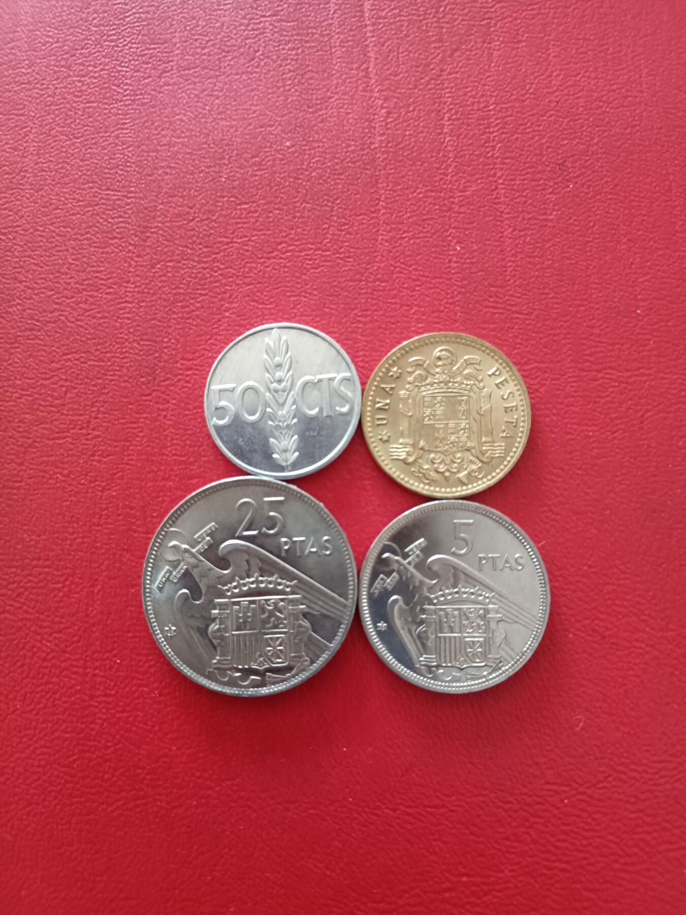 【云涧收藏】第八十场 西班牙弗朗哥4枚